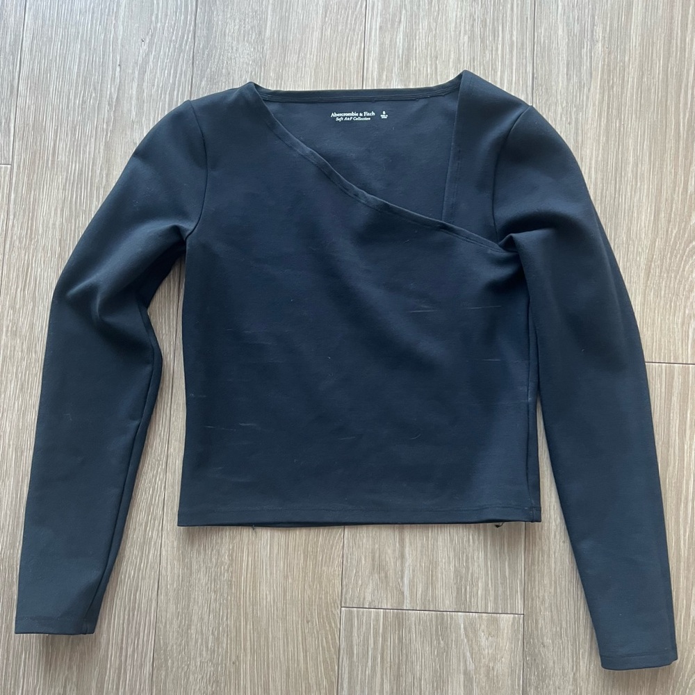 Abercrombie & Fitch Black Long Sleeve Top - Picture 1 of 5